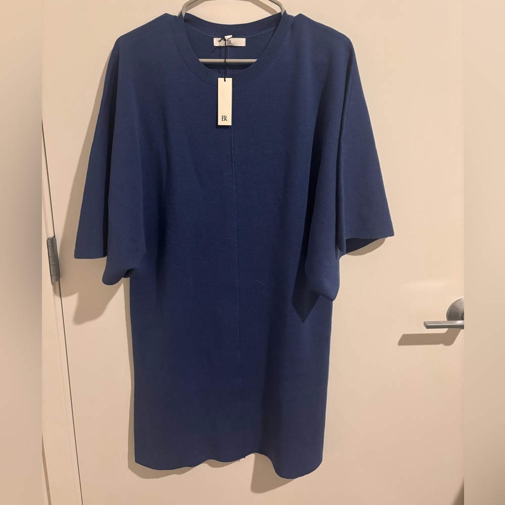Banana Republic merino flutter-sleeve mini sweater dress